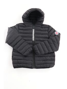 Piumino Dsquared2 DQ3232 D0ABC da ragazzo nero.