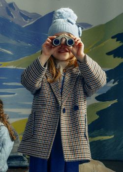 Cappotto Mayoral 4414 da bambina cannella.
