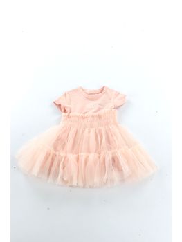 Abito Guess K5RK14 K6YW0 MIXED DRESS da bambina pink.