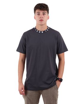 T-shirt Icon IUT042C da uomo piombo.