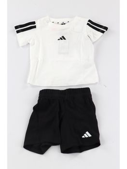 Set Adidas JD8164 da bambino bianco e nero.