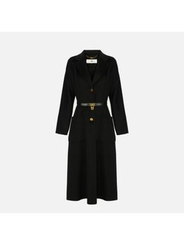 Cappotto Elisabetta Franchi CP03D67E2 da donna nero.