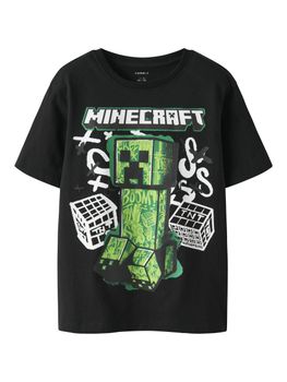 T-shirt Name.it DI MINECRAFT 13252214 da bambino nera.