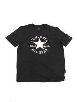 T-shirt Converse 9CD483 da bambino nera.