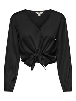 ONLY ONLUNNI S/S Camicia Donna Con Scollo A V | Maniche Corte, Vestibilità Normale, Facile Da Lavare - 4