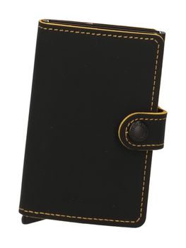 Portacarte Secrid unisex nero+ocra.