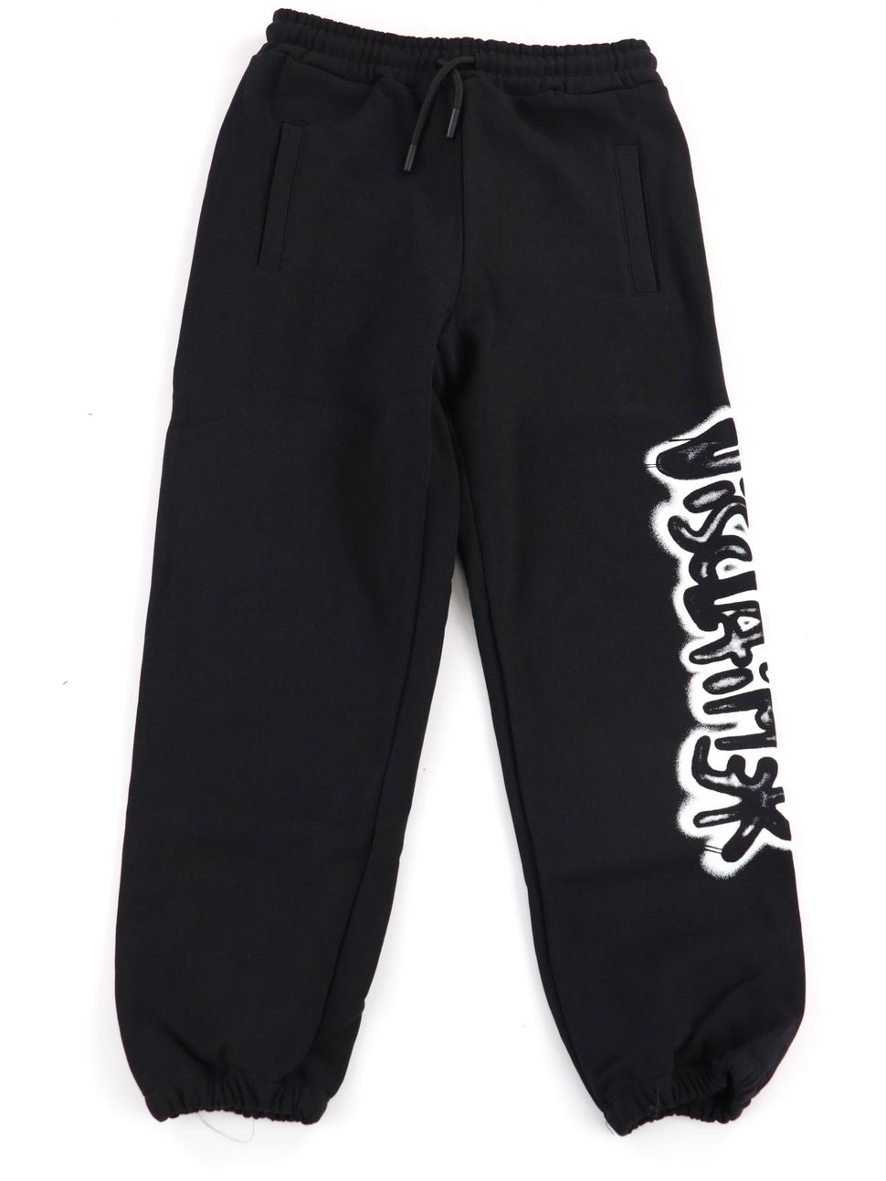 pantalone-disclaimer-26idk59217-da-bambina-nero-bianco