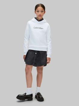 Felpa Calvin Klein LV1CKTJB09 da bambino bianca.