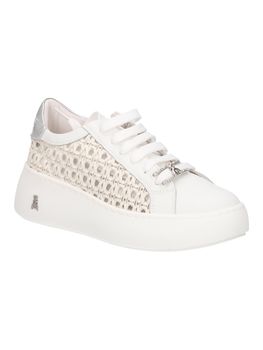 Sneakers Patrizia Pepe PPJ351 da bambina bianca+argento.