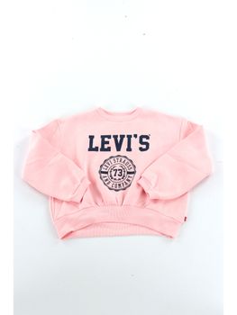 Felpa Levi's 4EN514 da bambina rosa.