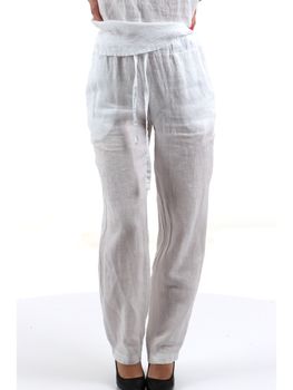 Pantalone Choral PT008086 da donna bianco