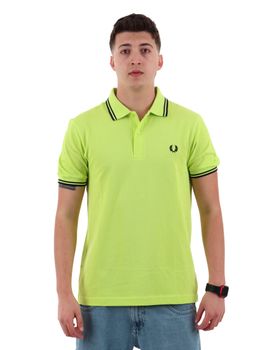 Polo Fred Perry M3600P da uomo verde fluo.