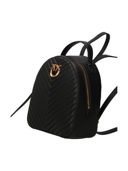 Zaino Pinko 102530 A1J2 da donna nero e oro.
