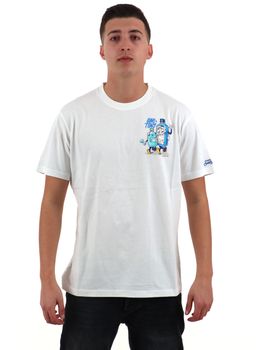 T-Shirt Mc2 Saint Barth 02257H TSHIRT da uomo bianca.