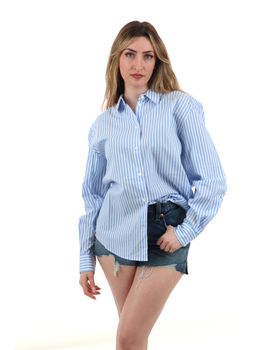FYLTR – Camicia Donna Tinta Unita Vestibilità Regolare – Rosa Boss (Rayon Effetto Lino)
