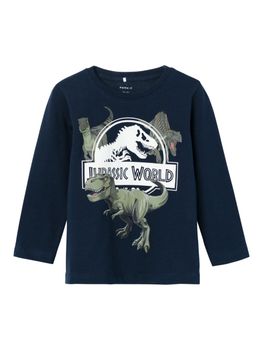 NAME IT Nmmfinn SS Top T-Shirt Per Bambini E Ragazzi, Girocollo, Cotone Biologico Stretch, Scritta Colorata - 4