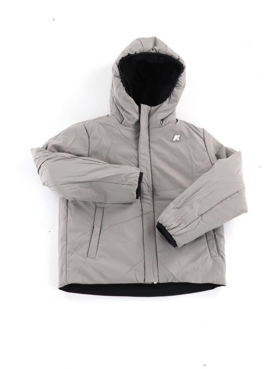 piumino-k-way-k71337w-da-bambino-nero-plus-grigio