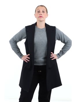 Gilet Lizalù F708YBFSABINA da donna nero.