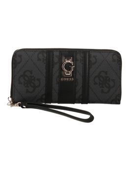 GUESS Damen-Geldbörse SWVC85 00146 – Schwarz, Aus Polyurethan, Mit Reißverschlussfach