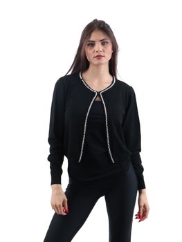 Cardigan Lizalù F897XBEH98724 da donna nero.