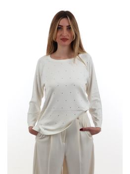 Maglia Emme Marella EMMLAGHI da donna bianco.