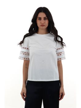T-shirt Emme Marella EMMAPE da donna bianca.