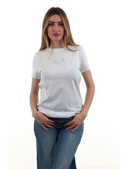 T-shirt Armani Exchange XW001459 AF10356 da donna bianca.