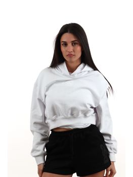 Felpa Dropseason2 SS26W508 da donna bianca.