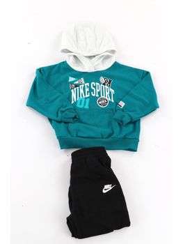 Tuta Nike 86P214 da bambino nera e verde.