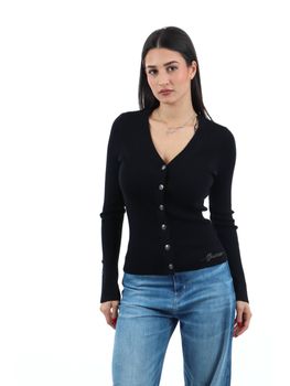 Cardigan Guess W6YR11 Z0950 da donna nero.