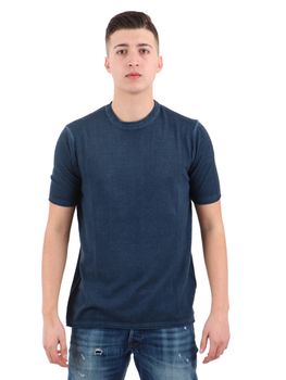 T-shirt Daniele Alessandrini FM920754 23 da uomo blu.