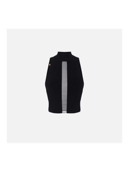 Top Elisabetta Franchi TK28S51E2 da donna nera.
