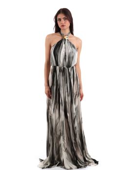 Abito Elisabetta Franchi ABR4752E2 da donna burro e nero.