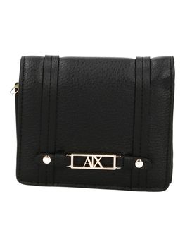 Portafoglio Armani Exchange XW002613 AF15632 da donna nero.