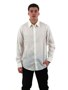 Camicia Armani Exchange XM001587 AF16631 da uomo bianca.