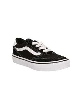 Sneakers Vans Brooklyn Ls da bambini nera e bianca.