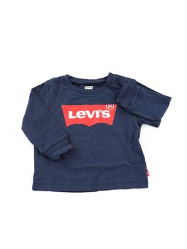 T-Shirt Levi's 6E8646 C8D BATWING per neonati blu.