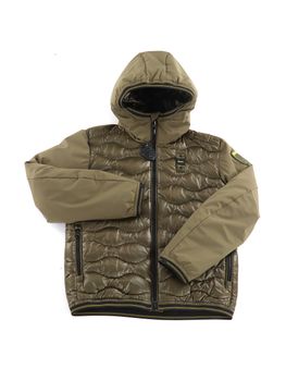 Piumino Blauer BLKC08260 006355 da bambino oliva.