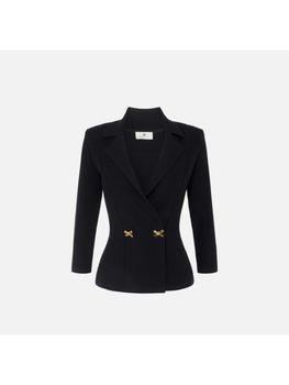 Giacca Elisabetta Franchi MK64S51E2 110 da donna nera.