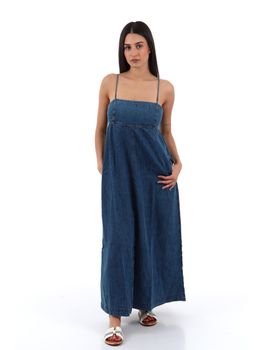 Abito Tommy Jeans DW0DW22342 da donna denim medium.