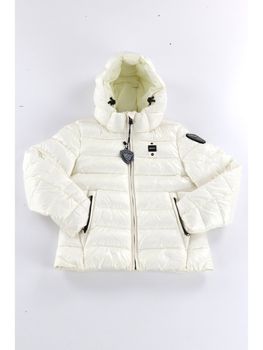 Piumino Blauer BLGC02295 006648 da bambina bianco.