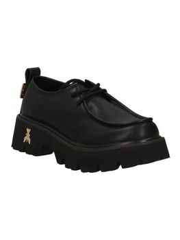 Mocassino Patrizia Pepe PPJ970 da bambina nero e platino.
