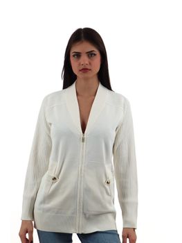 Cardigan Liu Jo TA5021MA96P da donna latte.