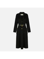 cappotto elisabetta franchi cp03d67e2 da donna nero.