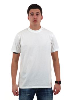 T-shirt Roy Roger's RRU90049C7480111 da uomo bianca.