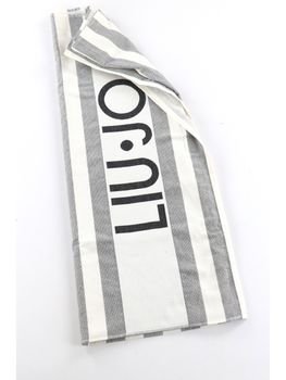 Telo da mare Liu Jo VA5198T0300 da adulti nero e bianco.
