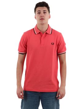Polo Fred Perry M3600P 04C  da uomo strawberry.