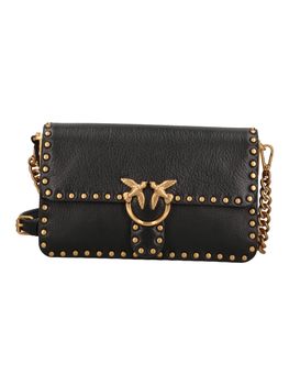 Borsa Pinko 107665 A2JG da donna nera e oro.