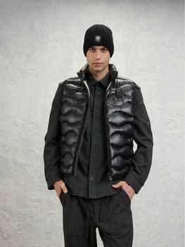 Smanicato Blauer BLUX02055 005958 da uomo nero.