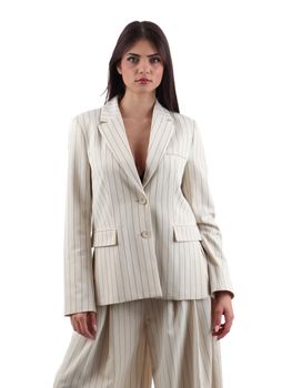 Giacca Imperial JA06JBT da donna crema.
